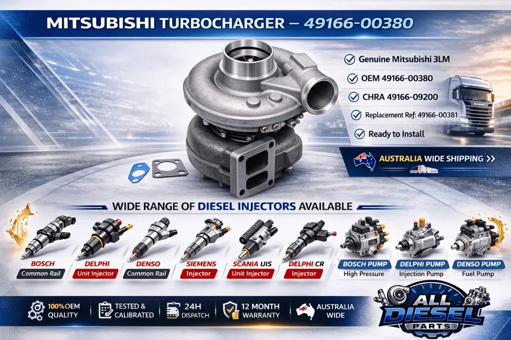 MITSUBISHI 3LM TURBOCHARGER OEM 49166-00380