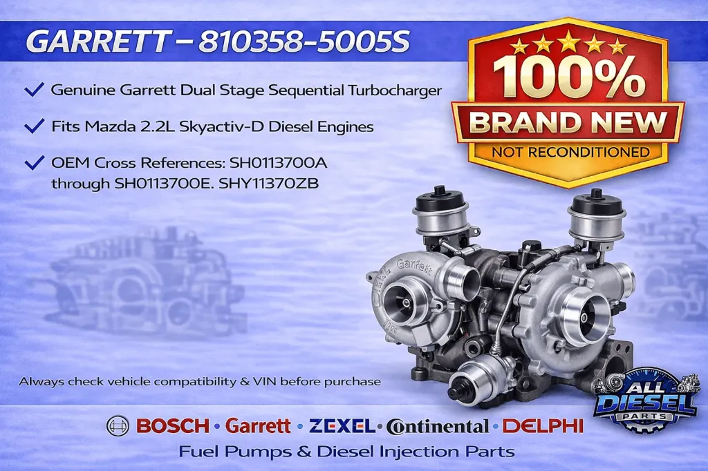 Garrett Dual Stage Turbocharger 810358-5005S